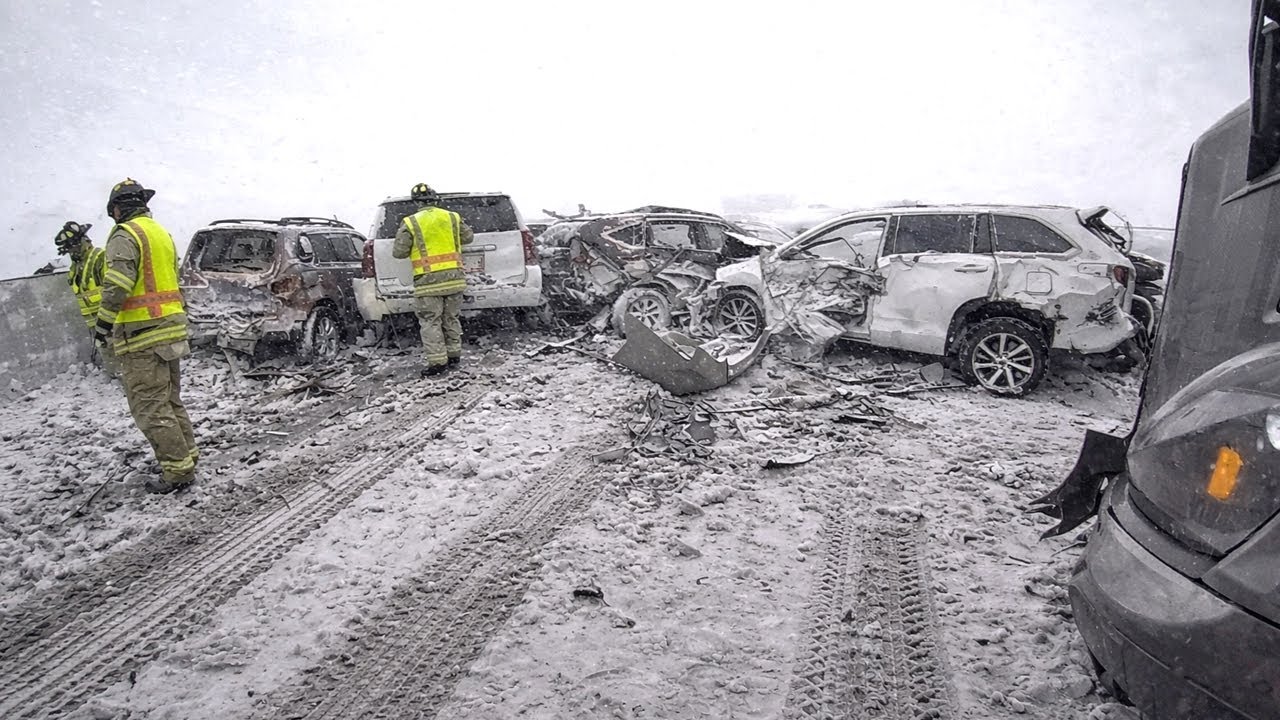 Icy Road Madness Caught on Camera