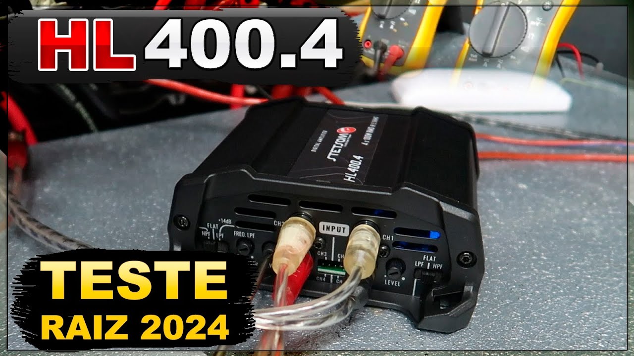 LANÇAMENTO STETSOM HIGH LINE HL400.4 - Review e Teste de Potência 2024