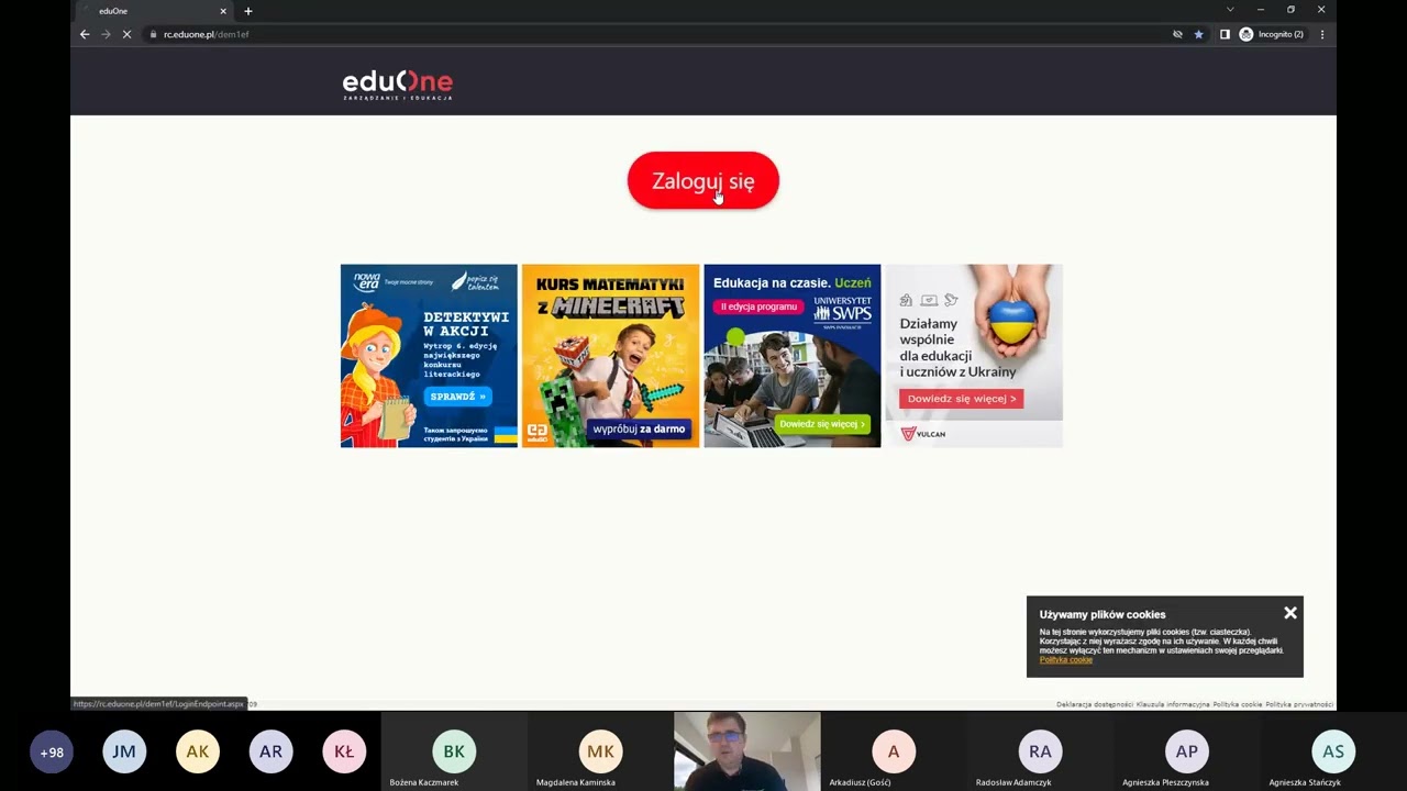 eduOne i Uonet a uczniowie z Ukrainy - Nagranie spotkania
