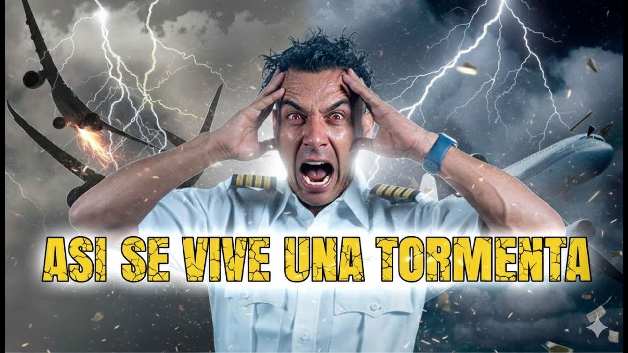 ASÍ SE VIVE UNA TORMENTA DESDE LA CABINA DE UN PILOTO ✈️