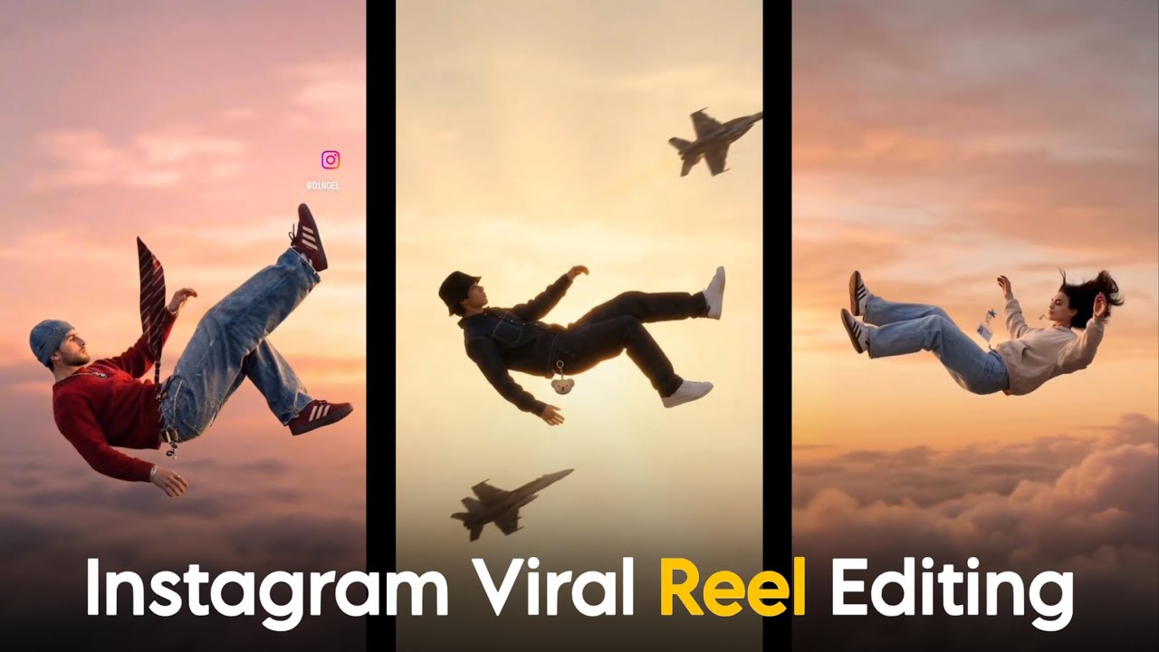 New Instagram Tranding Man Flying For Sky Video Editing Tutorial | flying video editing tutorial
