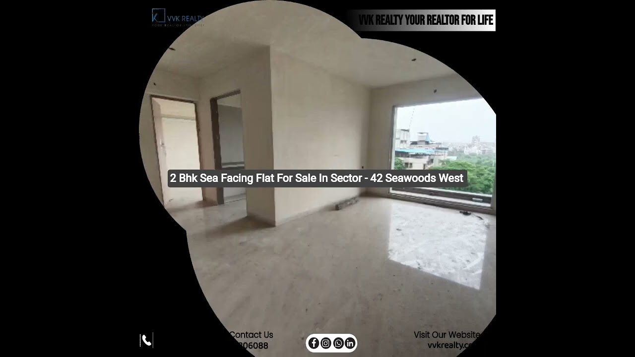 2 Bhk Higher Floor Sea Facing Unfurnished Flat For Sale In Sec-42 Seawoods West Navi Mumbai