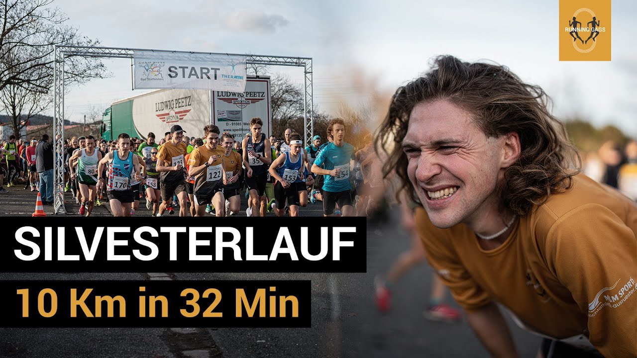 Knappes Finish 😮‍💨 I Spannender Zielsprint beim Silvesterlauf über 10km