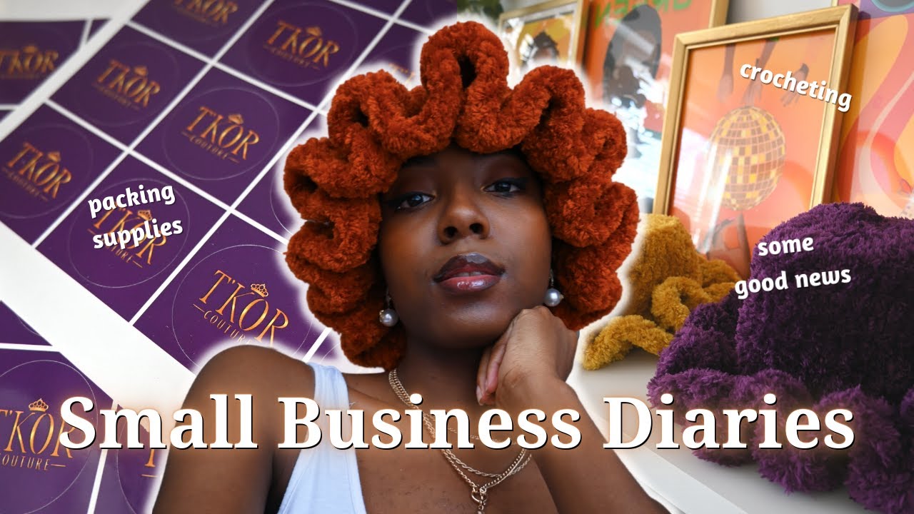 Small Business Diaries ✿ week in the life of my crochet business + productive studio vlog