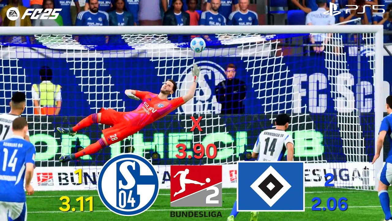 Schalke 04 vs Hamburger SV | 2. Bundesliga – 30. Spieltag | EA FC 25 [PS5] Full Match Gameplay
