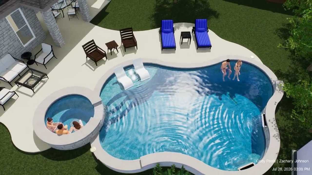 Moos, Tracy and Keith III - Designed by Zach Johnson - Cody Pools