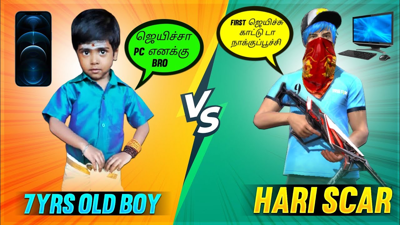 7YRS OLD BOY VS HARI SCAR ONE TAP CHALLENGE CLASH SQUAD TIP AND TRICKS - GARENA FREE FIRE
