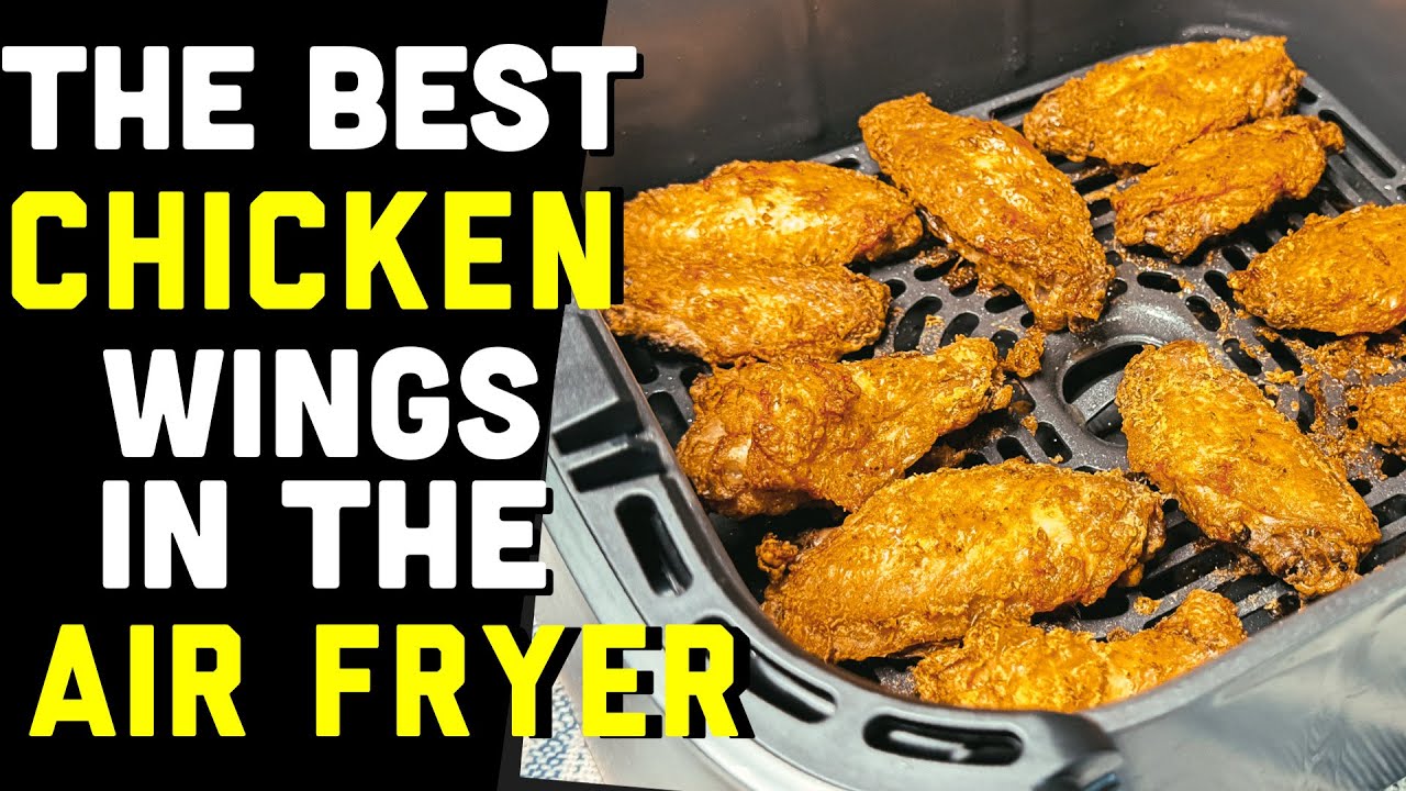 The BEST EVER Chicken Wings in the Air Fryer | Tasty+Juicy+Crispy Chicken Wings | #airfriedrecipes 