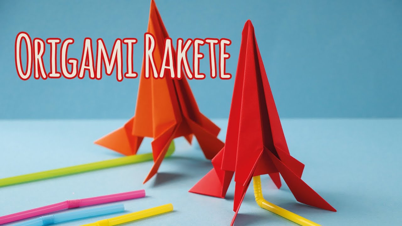 Origami Rakete basteln | Einfache Faltanleitung | Talu.de