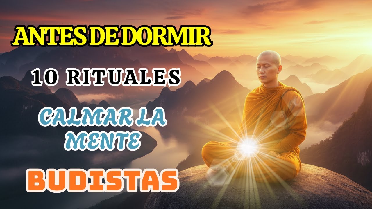 Haz esto antes de dormir: 10 rituales budistas para liberar el día y calmar la mente.