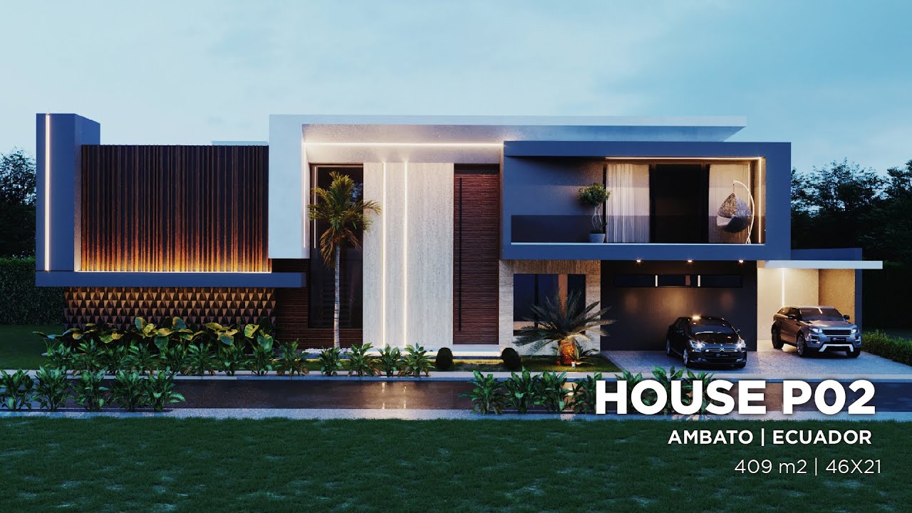HOUSE P02 | ARQUITECTURA INTEGRAL | AMBATO / ECUADOR | TERRENO  46 X 21