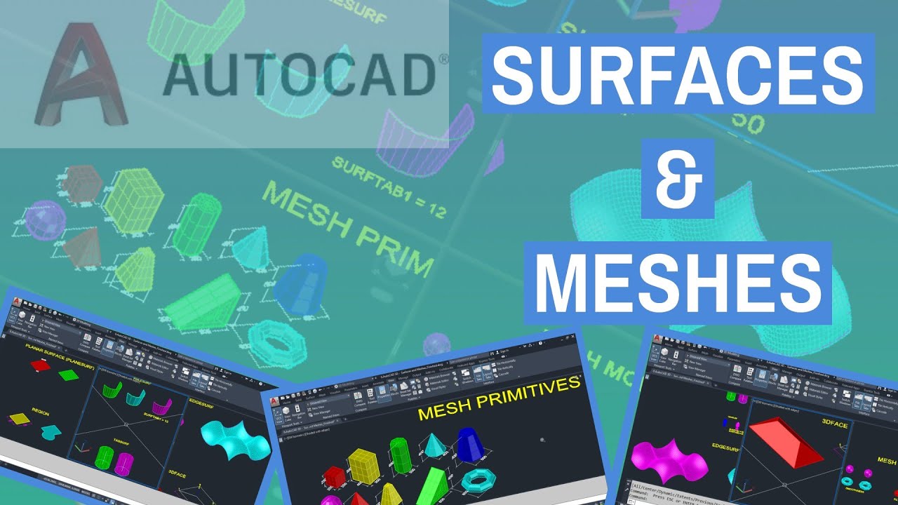 AutoCAD 3D Tutorial Tagalog - Surfaces and Meshes