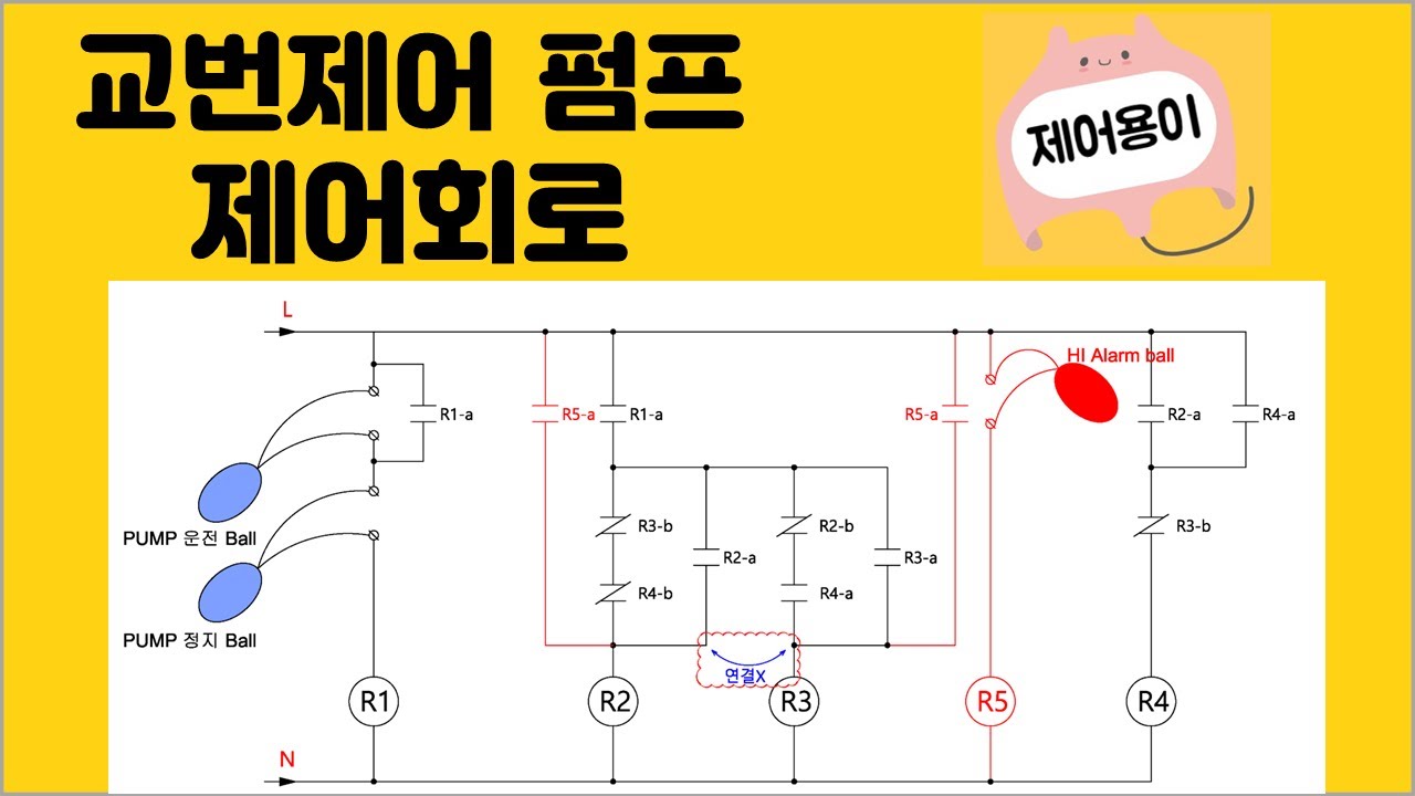 배수펌프 교번제어 및 시퀀스회로