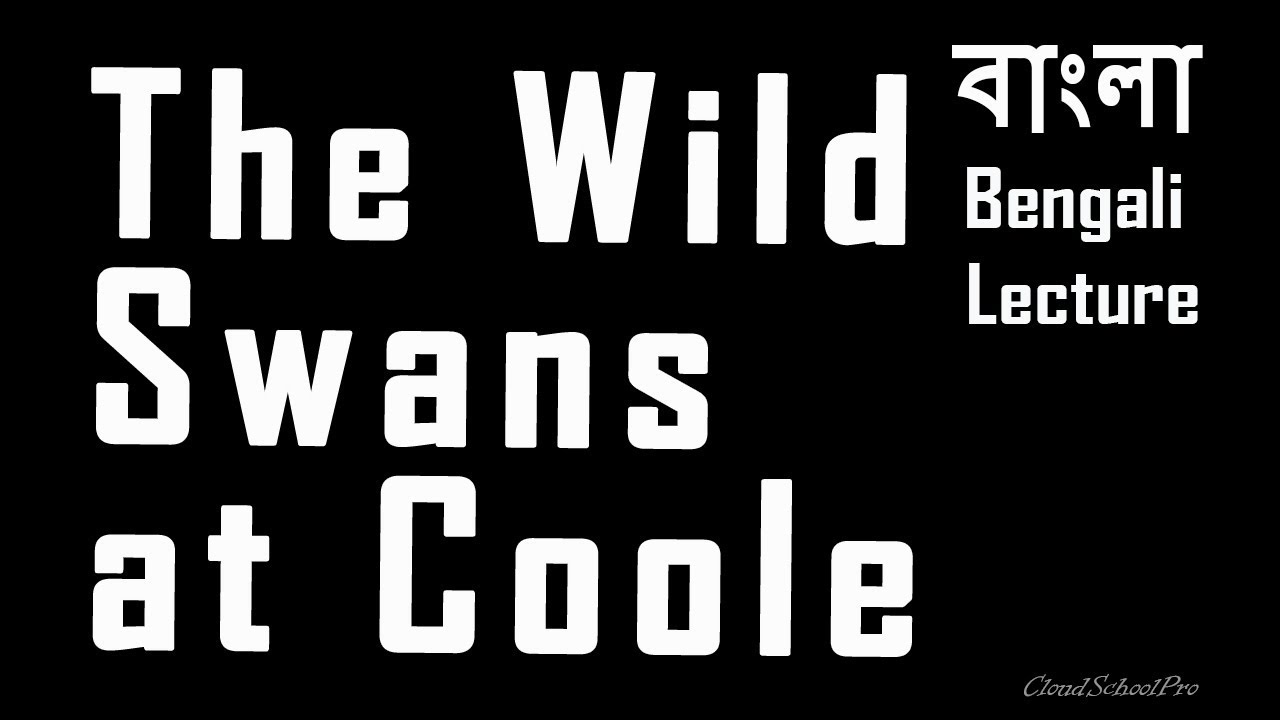 The Wild Swans at Coole by W B Yeats | বাংলা লেকচার | Bengali Lecture