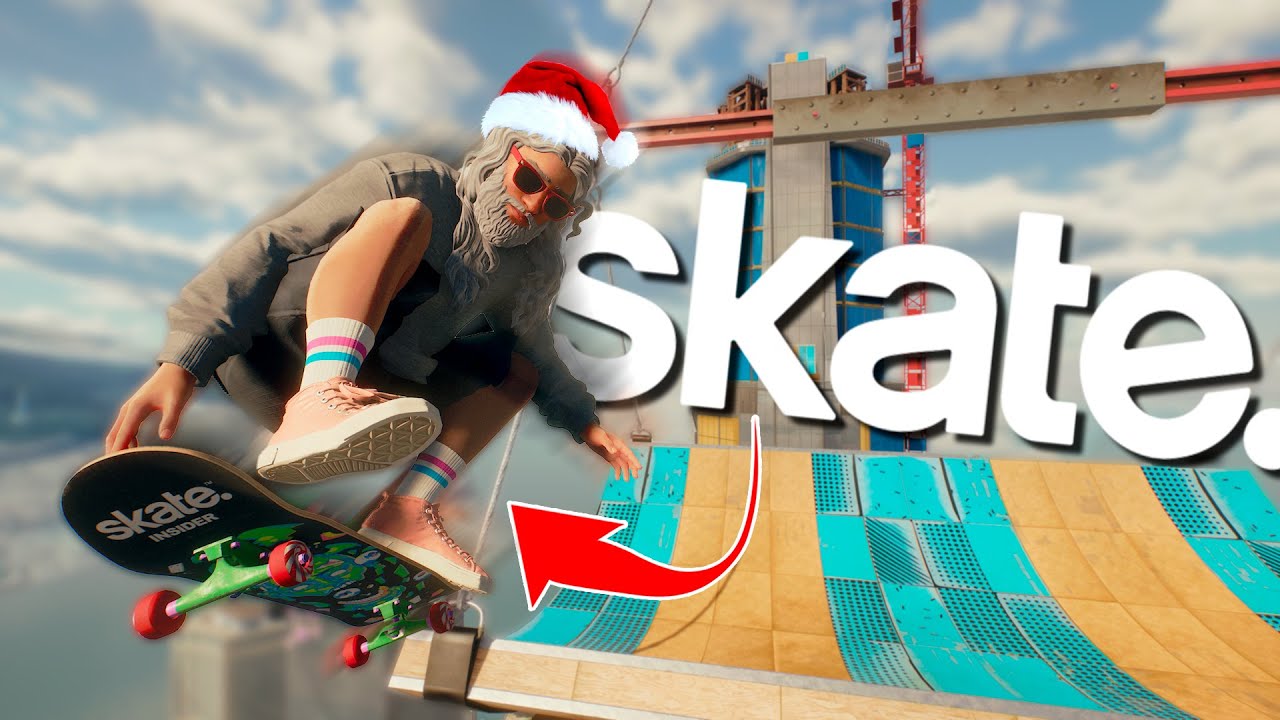 Los TRUCOS MÁS LOCOS de SKATE. ft. PAPA NOEL