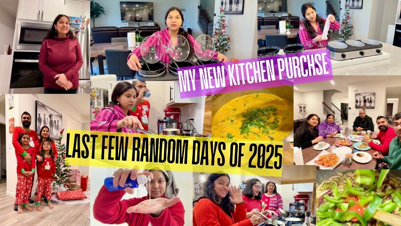 *LAST VLOG OF 2025*Holiday NEW Kitchen PURCHASE/FEW Holidays RANdom Days in Life/Indian Mom vlog USA