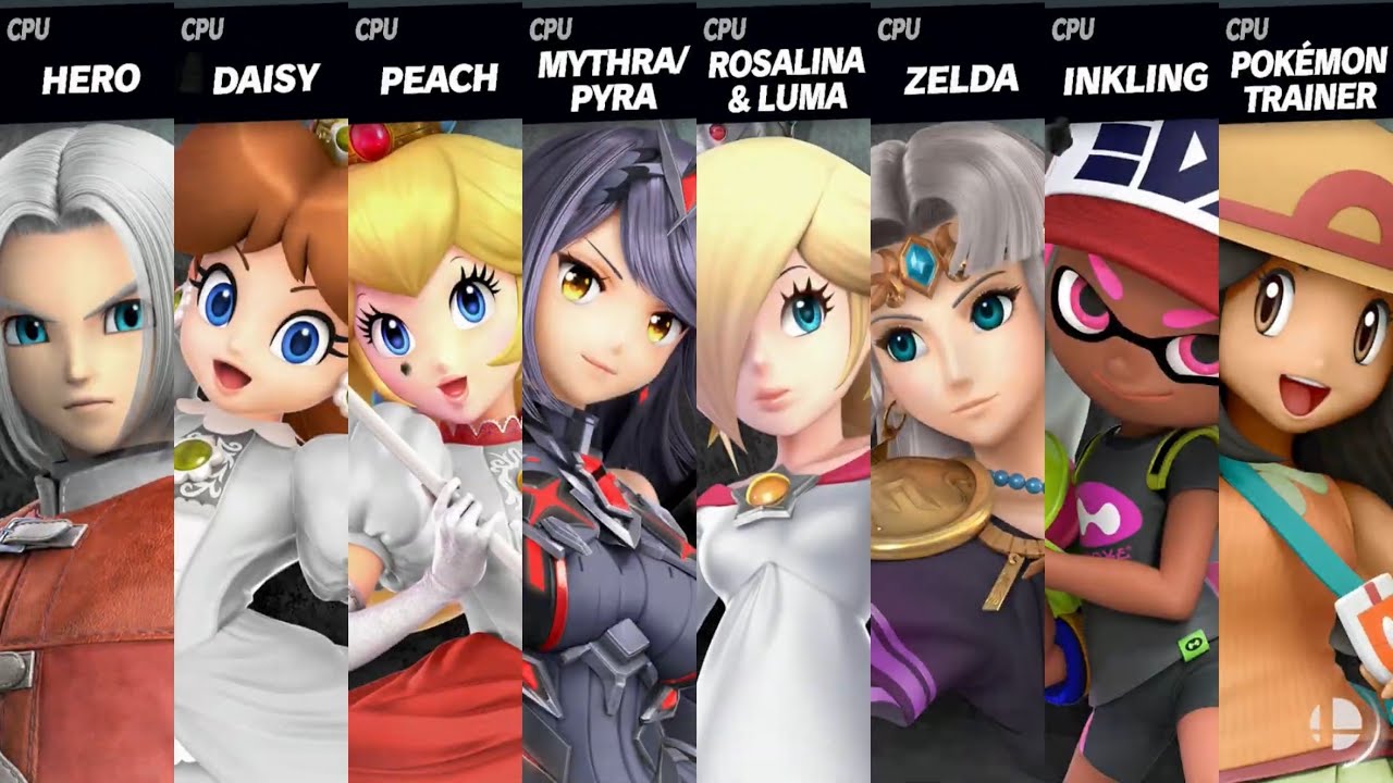 Super Smash Bros. Ultimate - Luminary And A Bunch Of Waifus