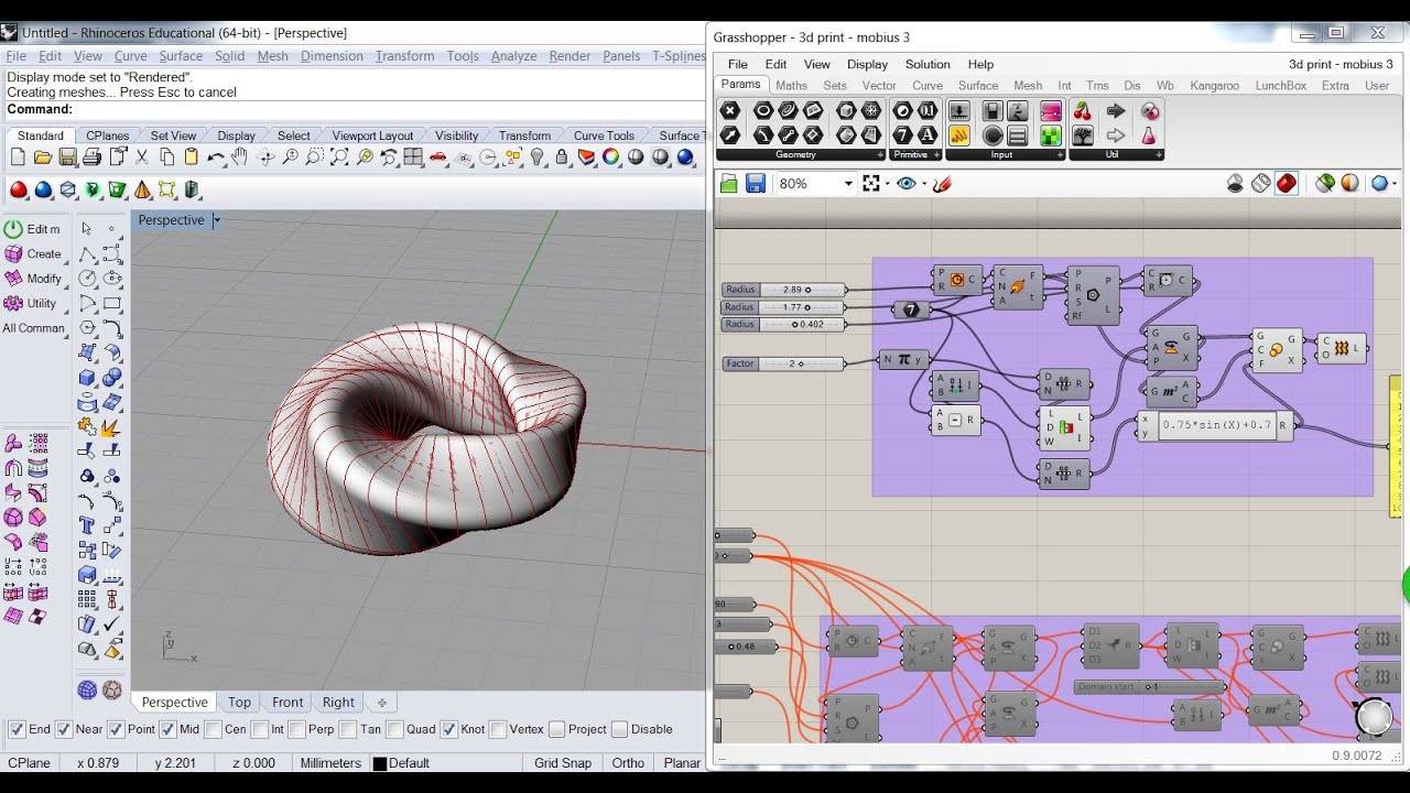 Grasshopper Tutorial - Mobius 1