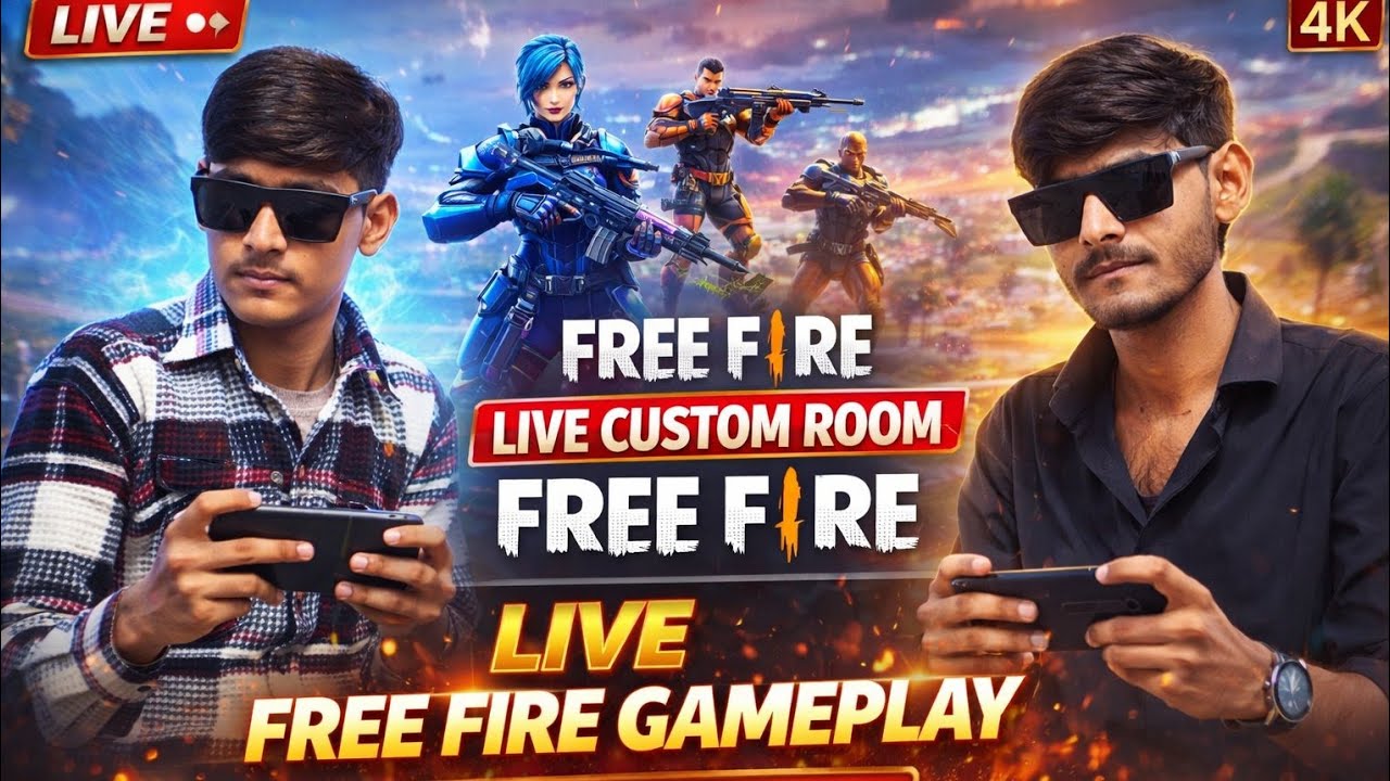 FREE FIRE LIVE 🔴 | Custom Room Gameplay With Friend 😱 | Rohit Ke Vlogs