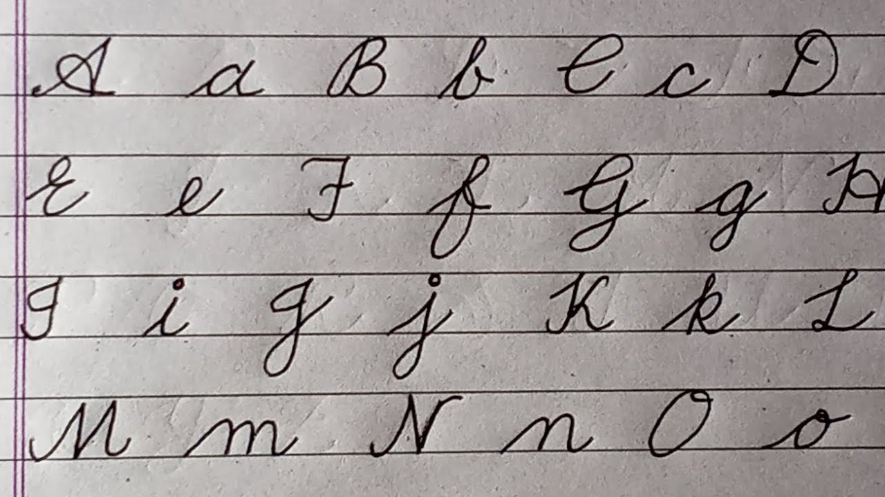 ✍️ Cursive Writing A to Z | Capital & Small Letters | Beautiful Handwriting Practice ✍️ #cursive