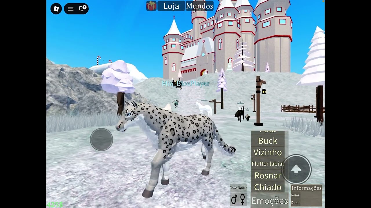Nova update no Horse World! Novo cavalo leopardo das neves gamepass! Mostrando o showcase