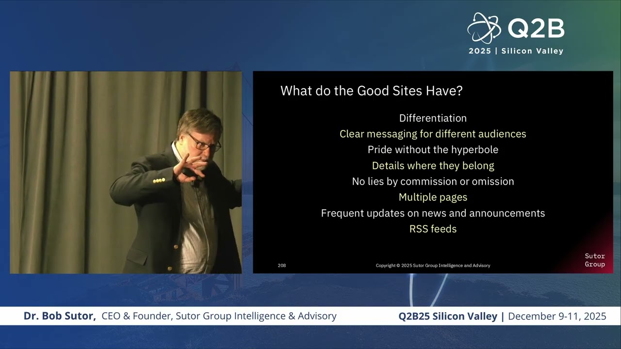 Q2B25 Silicon Valley | Dr. Bob Sutor, CEO & Founder, Sutor Group Intelligence and Advisory