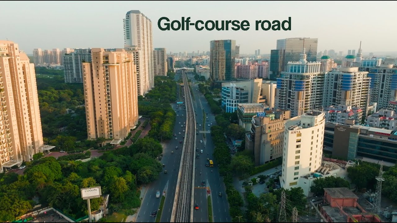 Golf Course Road Gurgaon Drone Video | Unbelievable Development & the Future of India’s Smart City