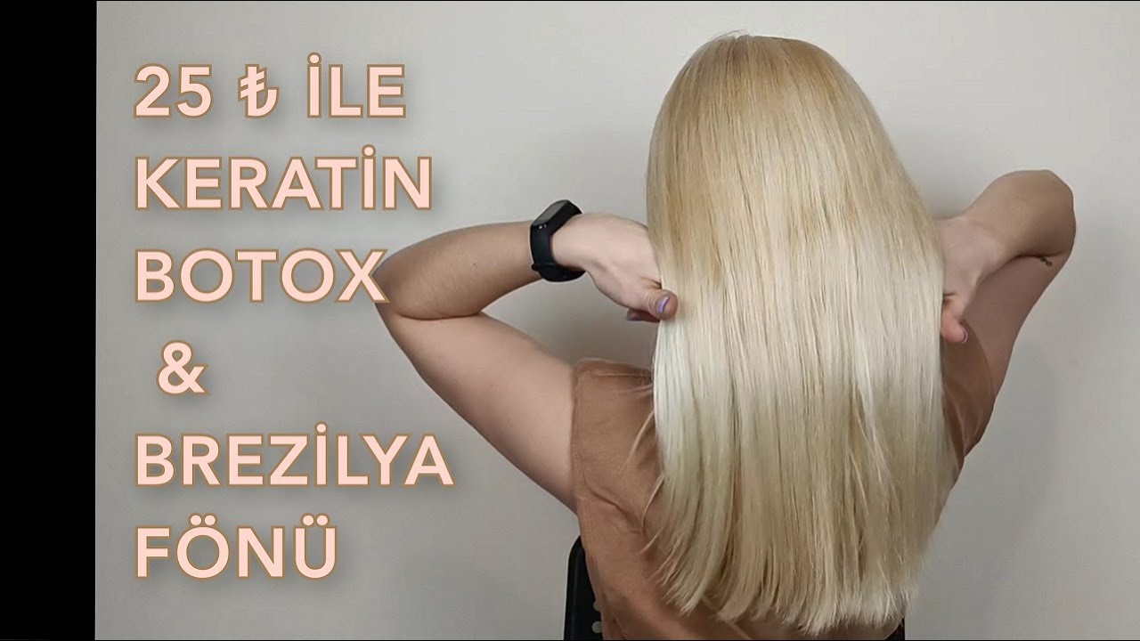 Evde yapılabilecek en ucuz ve en etkili saç bakımı | Keratin bakım yaptım ! Elveda düzleştirici☺️