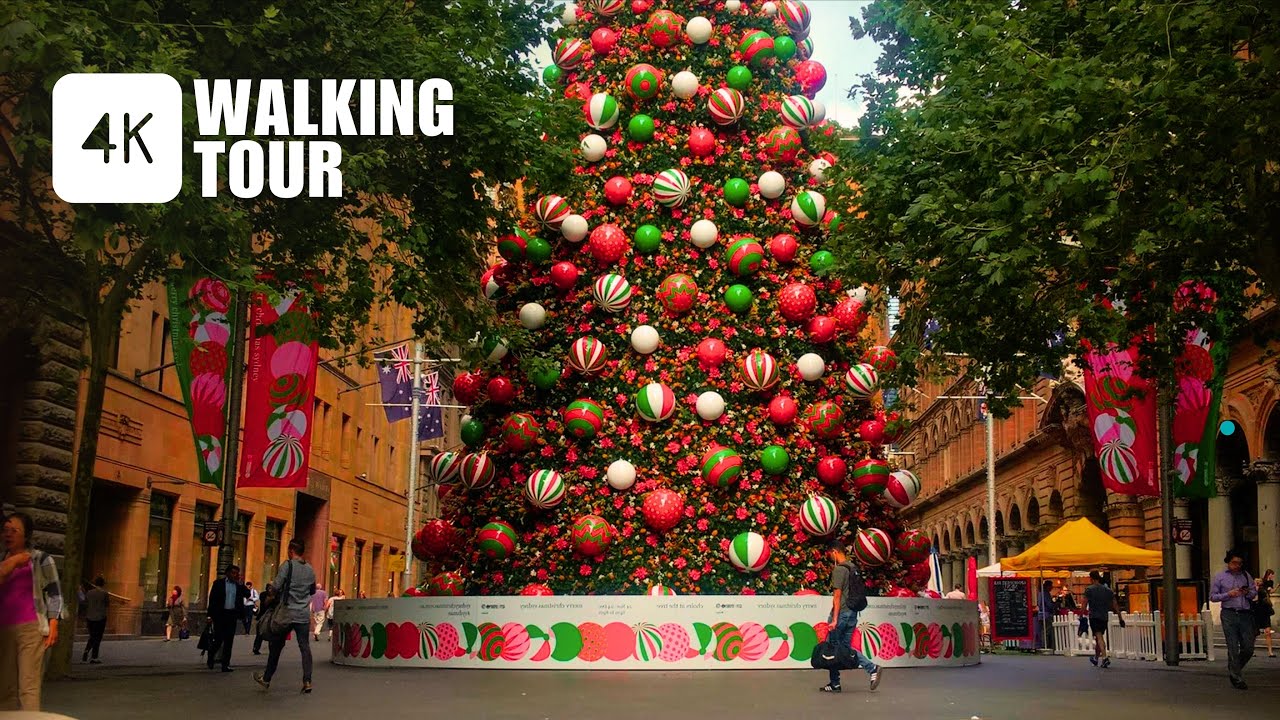 Christmas City Walk - Sydney, Australia | 4K