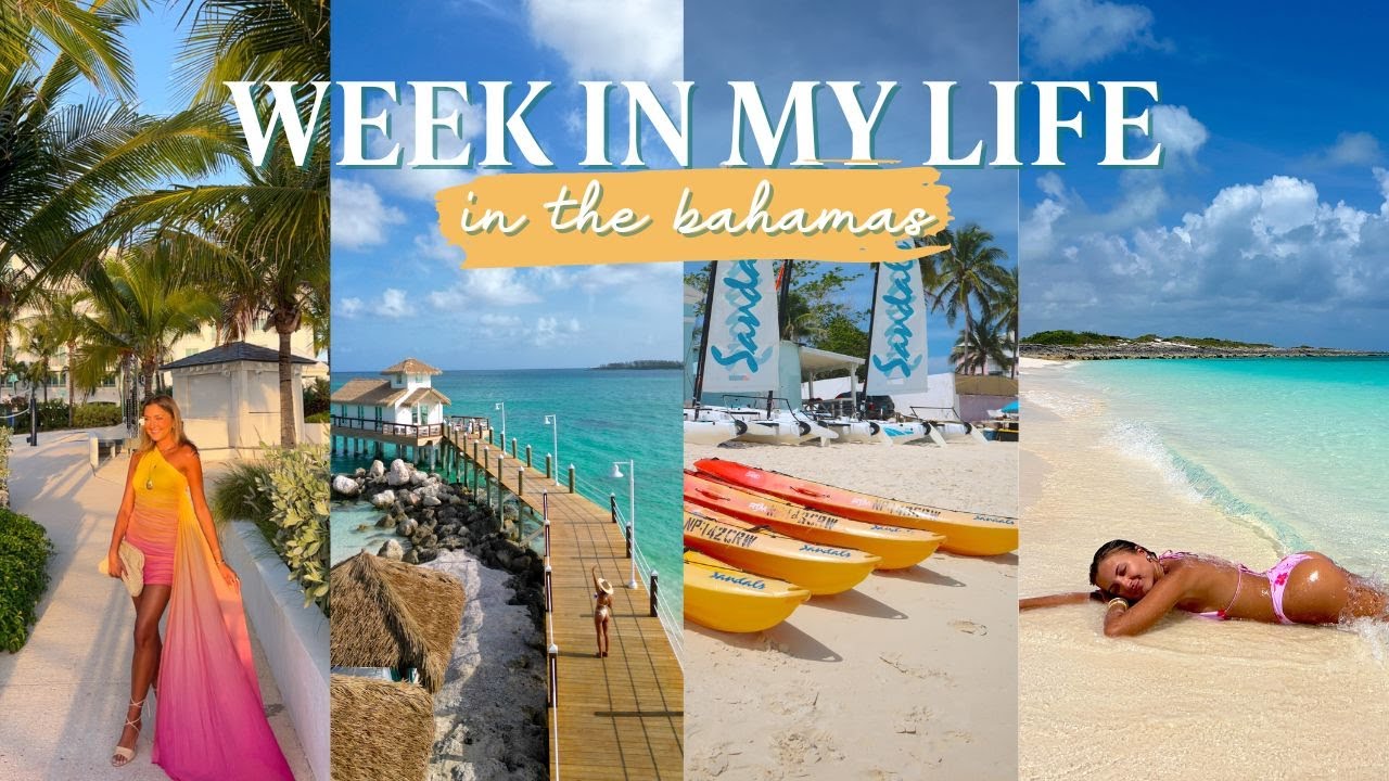 TRAVEL WITH ME TO THE BAHAMAS || week in my life @ sandals royal Bahamian, beach, boat day & outfits
