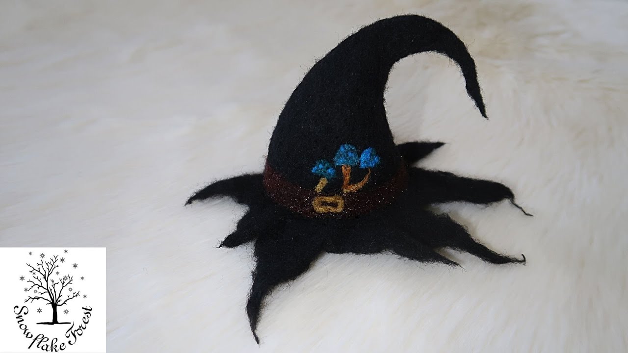 NEEDLE FELTED Witch Hat