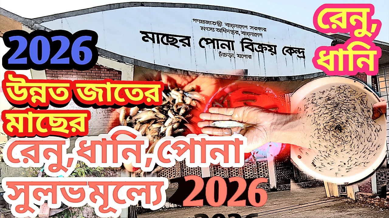২০২৬ সালের নতুন মাছের রেনু ধানি পেয়ে যাবেন এখানে