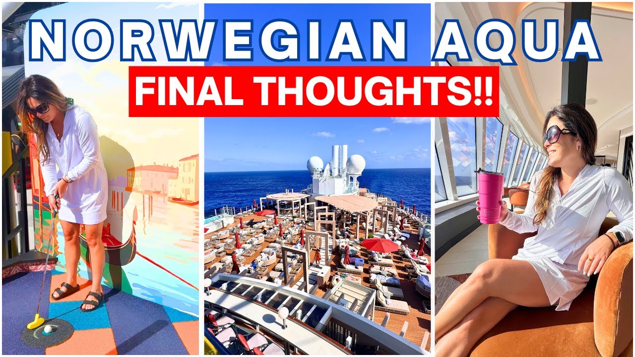 Mini Golf and Drop Slide on my LAST DAY on the Norwegian Aqua!