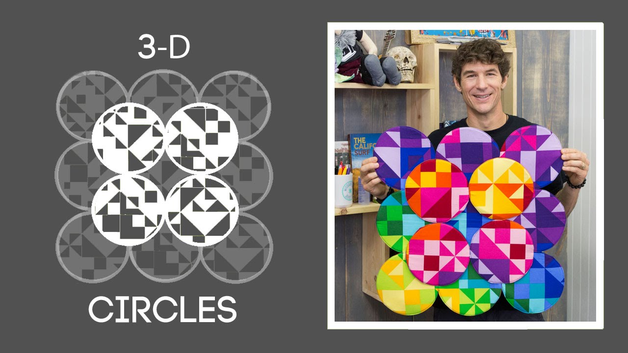 3D Circle Quilt Wall Hanging