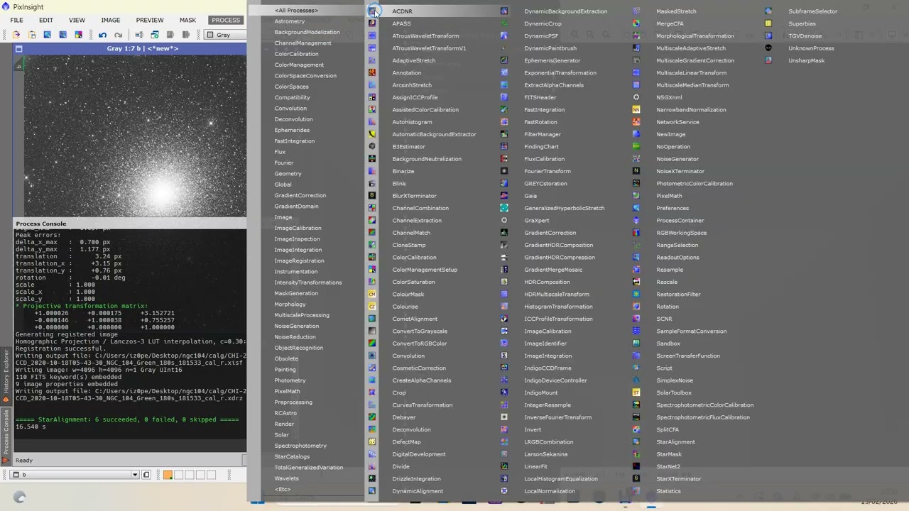 PIXINSIGHT PHOTOSHOP SU AMMASSI GLOBULARI