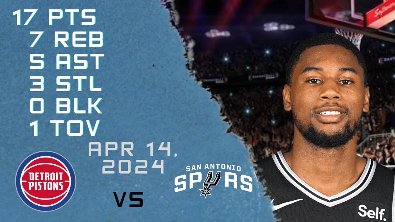 Blake Wesley player Full Highlights vs PISTONS NBA Regular season game 14-04-2024