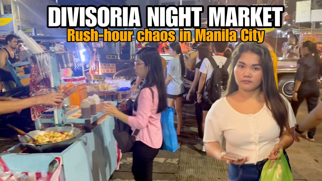 MANILA PHILIPPINES-Rush hour Chaos in Divisoria at night[4k] walking tour