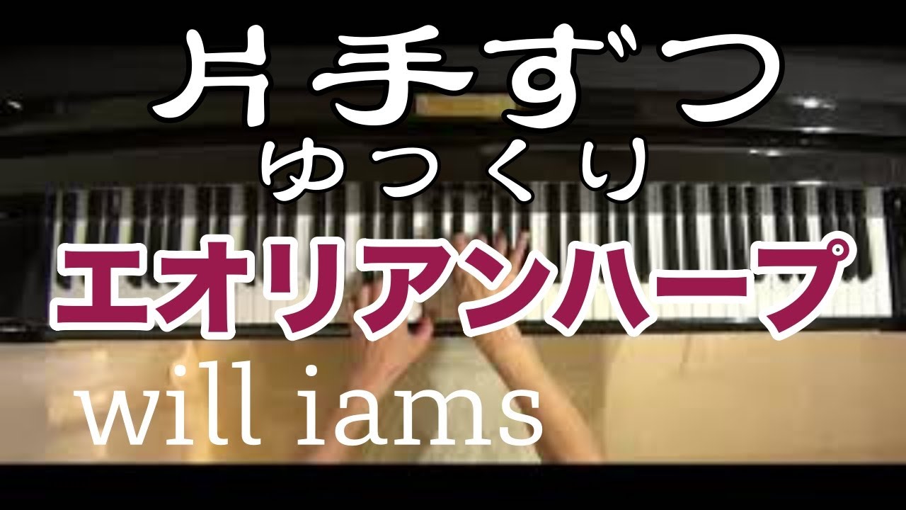 【ゆっくり動画 片手ずつ】エオリアンハープ Op.25-1 ショパンエチュード/Chopin Etude