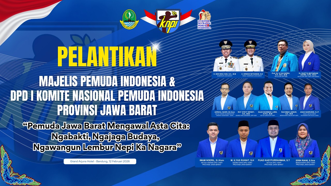 PELANTIKAN DPD I KNPI PROVINSI JAWA BARAT #astacita 🔥