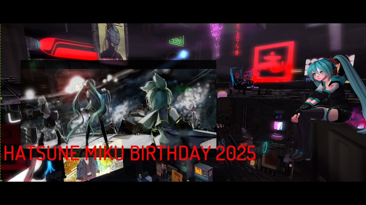 🎂 【4K】 Hatsune Miku Birthday 2025 | Epic Second Life Virtual Celebration! 🎤✨