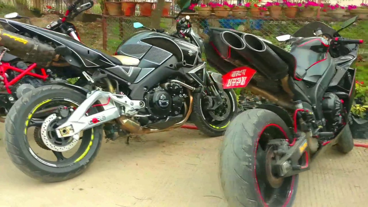 Top sports bikes in Nepal 2017//loud exhaust//R1,MV agusta,Ducati........