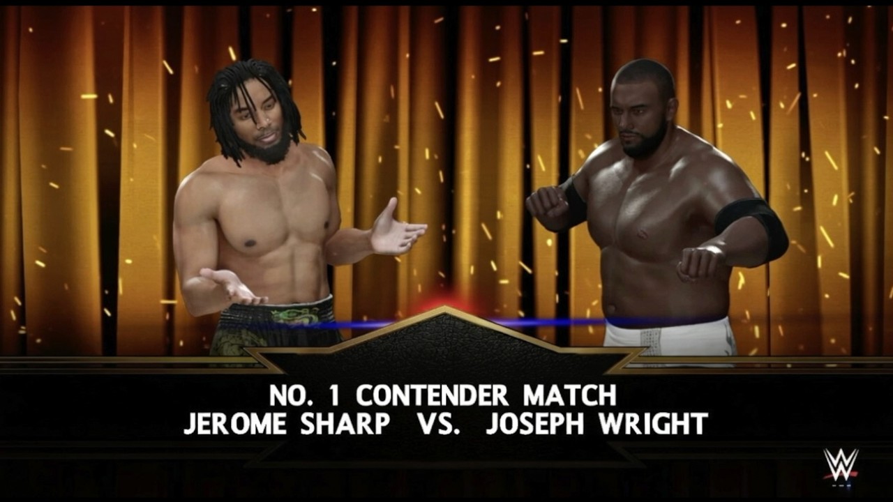 Jerome Sharp (with Amy) vs Joseph Wright (with Diana Wright) No 1 Contender | WWE 2K25