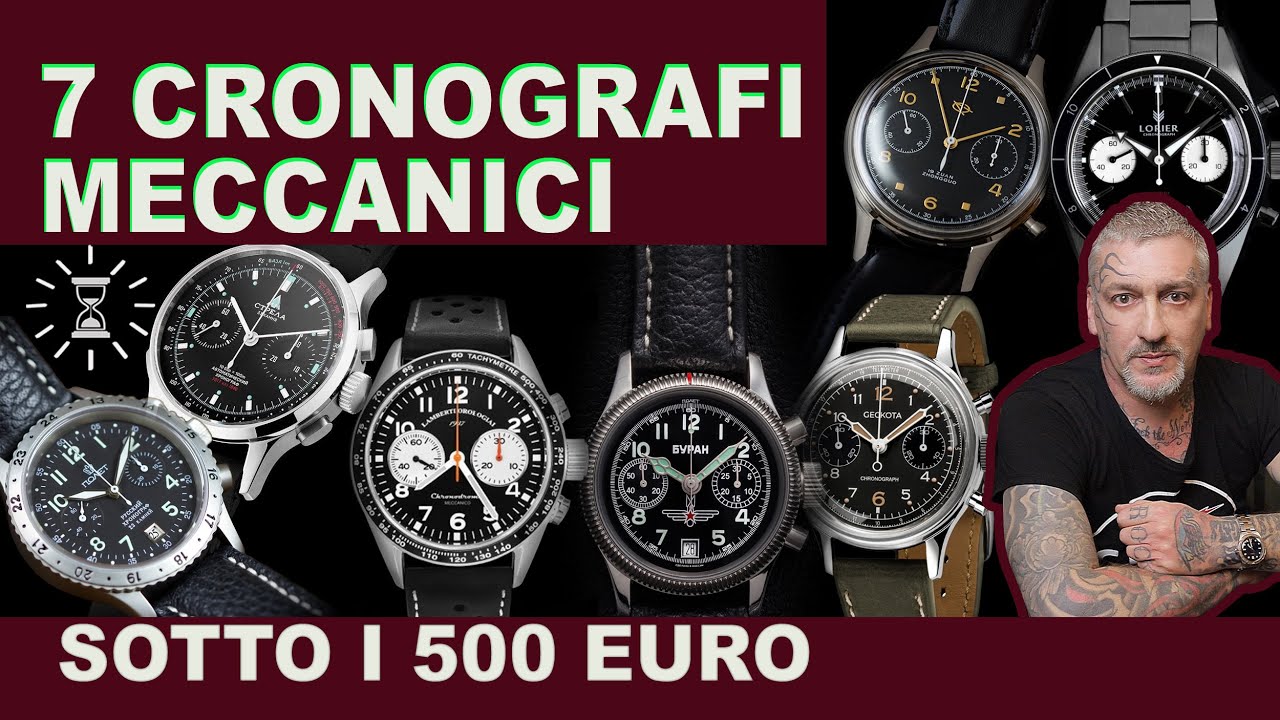 7 cronografi meccanici sotto i 500 euro, il mio ventaglio di opzioni ...