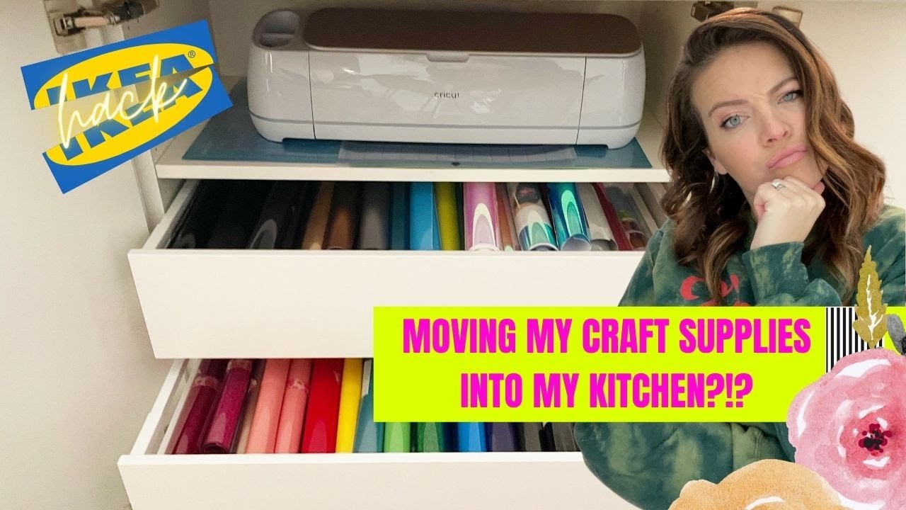 Organize HTV and VINYL in my KITCHEN?! Storage Hack