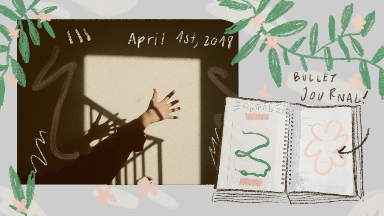 a little sunday vlog ☕️ + bujo setup april