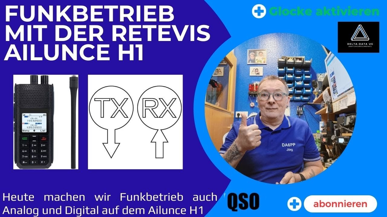 Empfangs und Sendebetrieb mit dem Retevis Ailunce H1 auf Analogen Relais und DMR Deutschland.