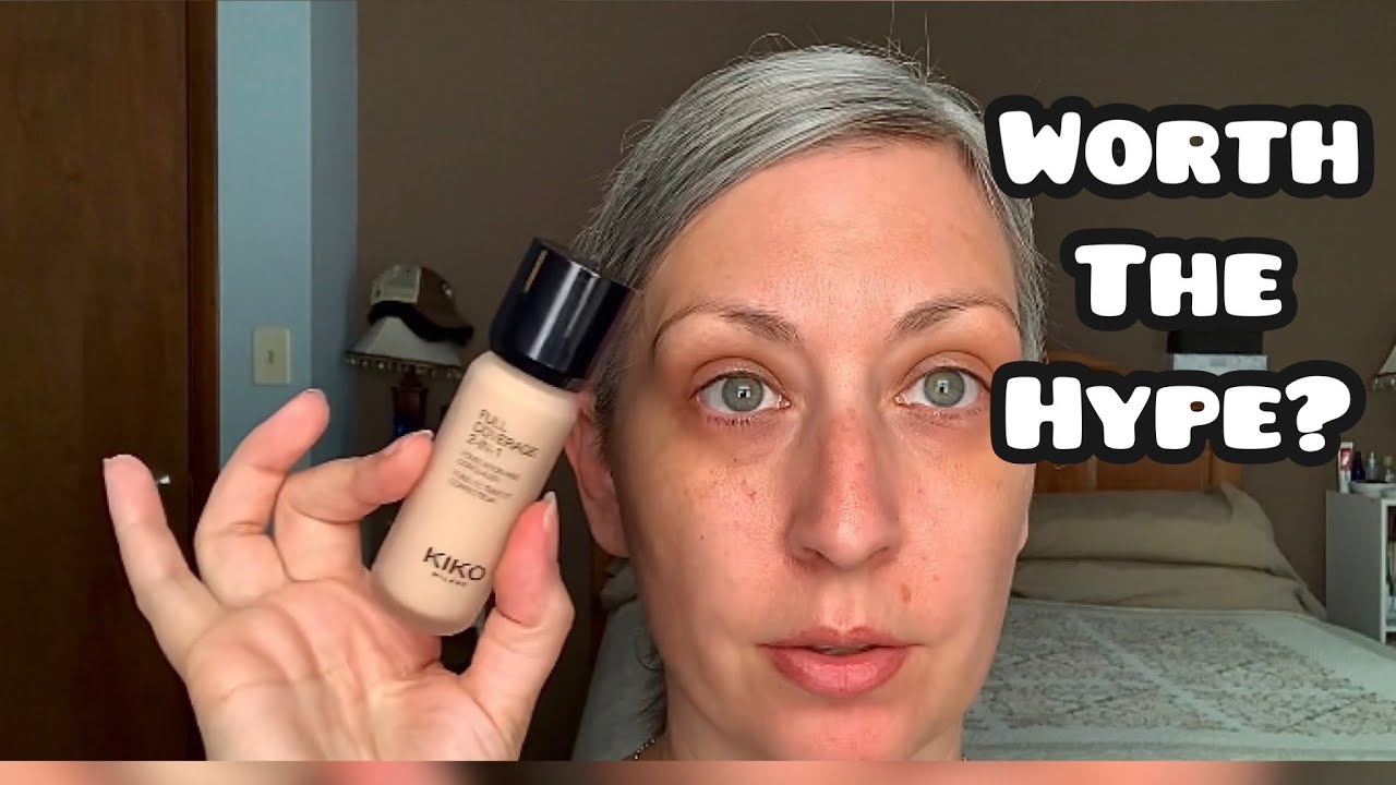 Kiko Milano Full Coverage Foundation and Concealer review demo first impression over 40 makeup