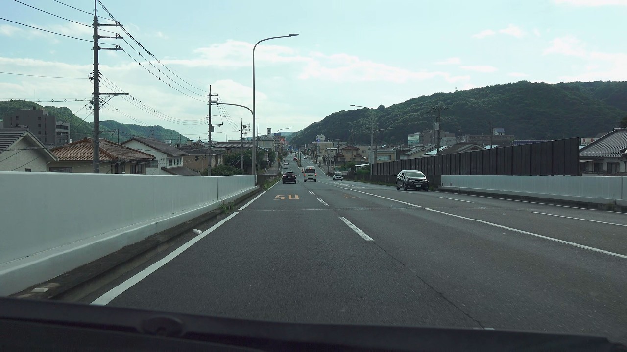 4K　国道486号・下り　西行き　全線・等速　岡山県岡山市→総社市→井原市→広島県福山市・神辺町→府中市→尾道市・御調町→三原市・久井町→東広島市