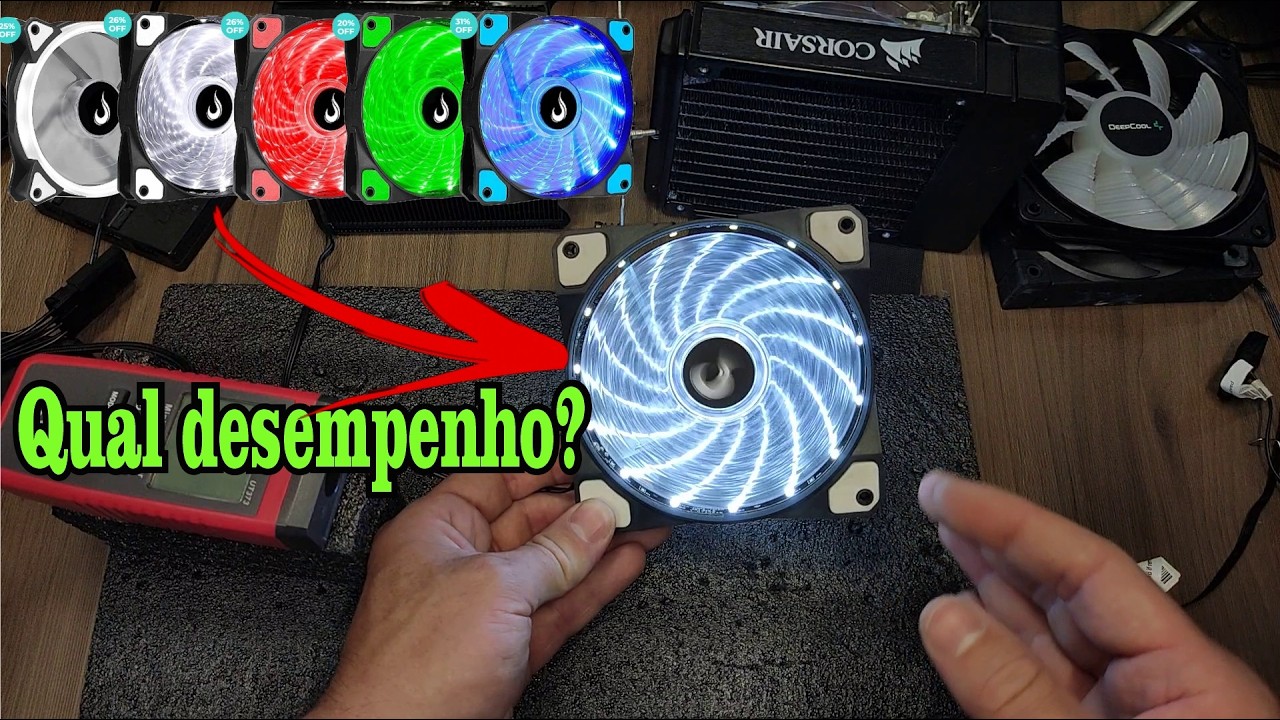 FAN Rise Mode WIND RM-WN de 8R$ no teste de performance entre fans