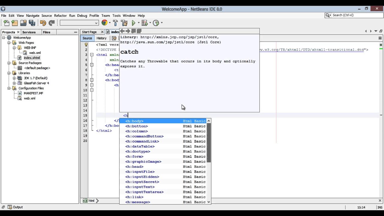 How to create your first Java Server Faces (JSF) Framework Web Application ?